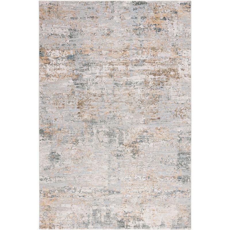 Adrianna ADN200 Machine Made Indoor Area Rug - Blue/Gold - 5'-3"x7'-6" - Safavieh