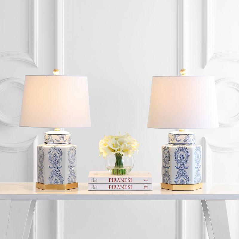 Bloomsbury Market Bodin White Ceramic Table Lamps - Set Of 2 (LED Bulbs Included)
