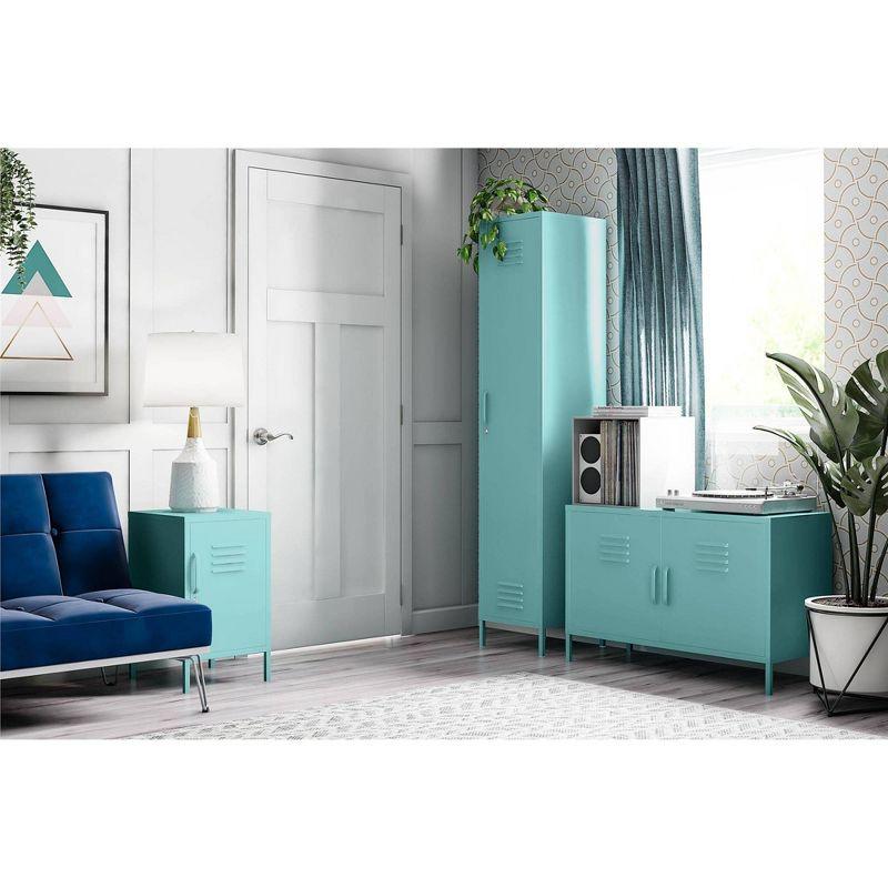 Spearmint 44'' Metal Locker Accent Cabinet with Adjustable Shelving