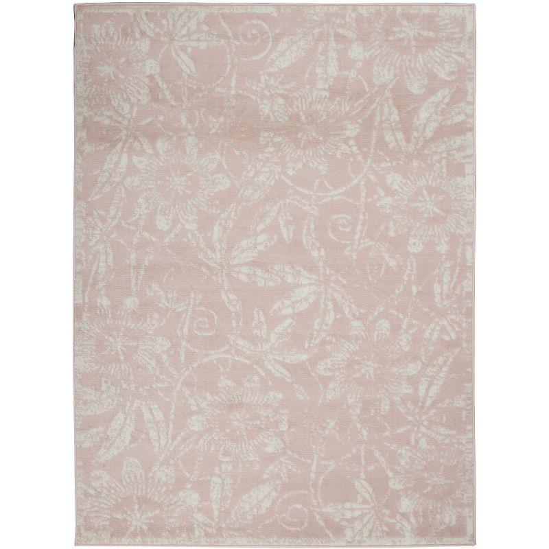 Whigham Floral Pink/White Area Rug