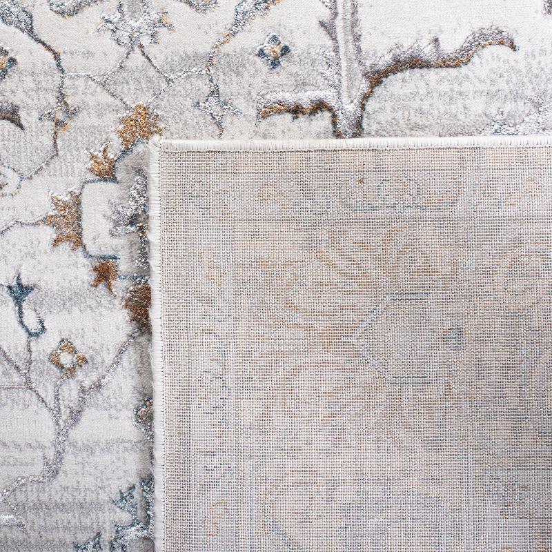 Isabella ISA936 Power Loomed Area Rug - Light Grey/Grey - 8'x10' - Safavieh
