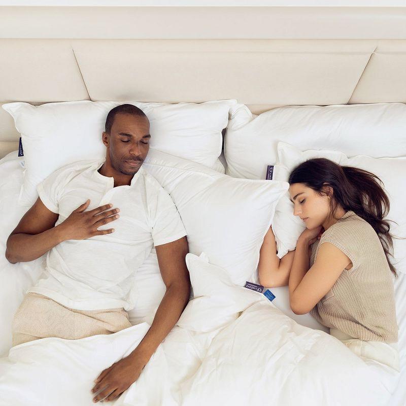 Lincove Signature 100% Canadian Down Luxury Sleeping Pillow - 800 Fill Power, 500 Thread Count Cotton Shell, Queen - Medium, 1 Pack