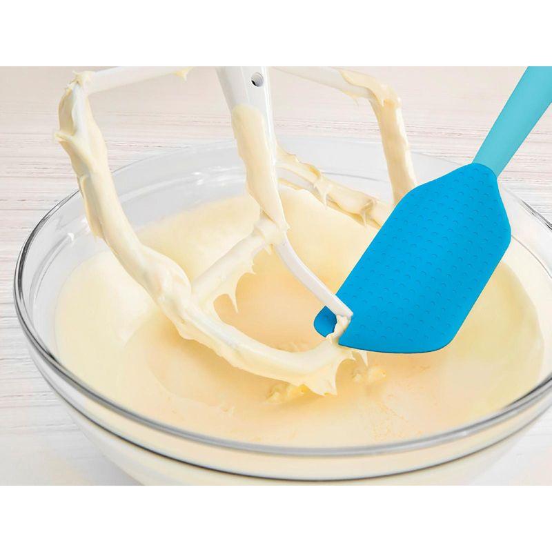 Talisman Designs 2-in-1 Beater Scraper Spatula, Blue