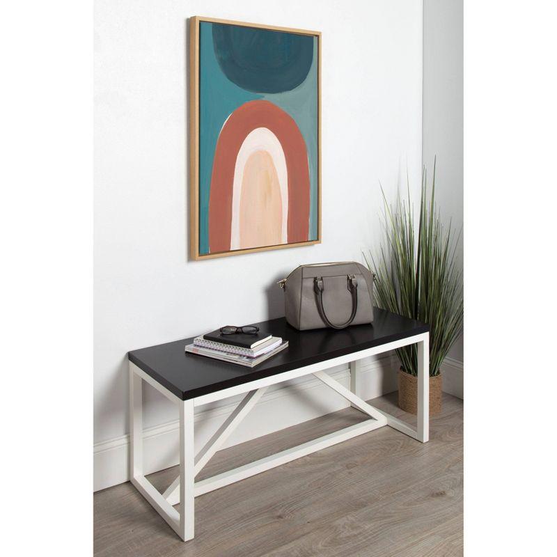 Kate and Laurel 23" x 33" Sylvie Teoitlan Framed Canvas Wall Art by Kate Aurelia Holloway Natural: Modern Decor, Vertical Screen Print