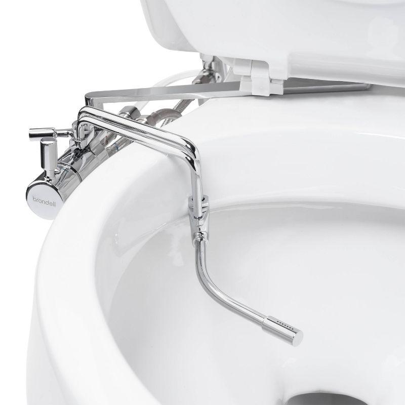 Side-Mounted All Metal Attachable Bidet with Adjustable Spray Wand, Dual Temperature