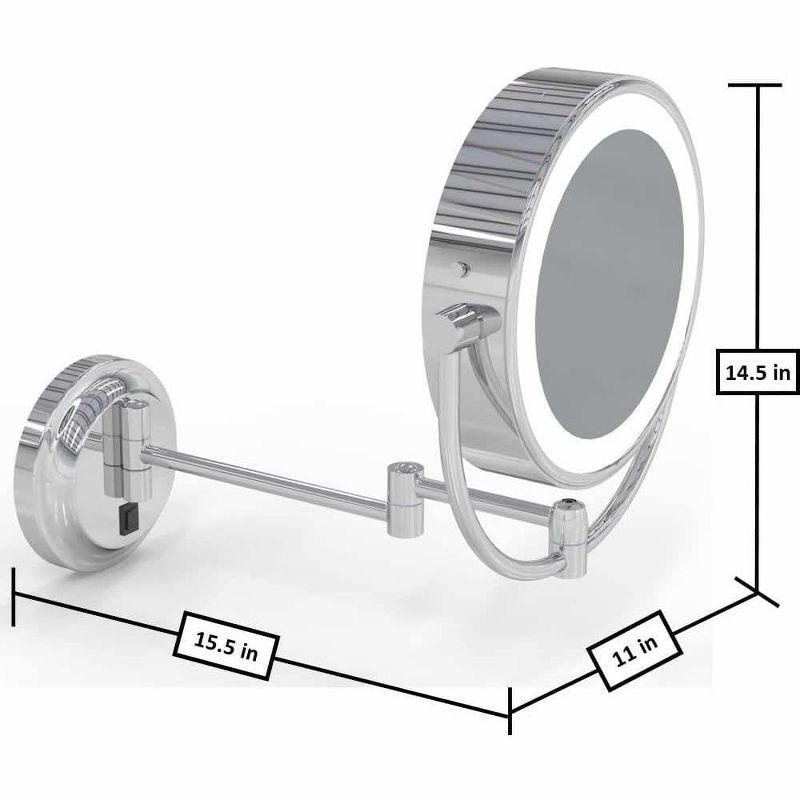 Aptations Kimball Young Metal Concave LED Wall Mirror