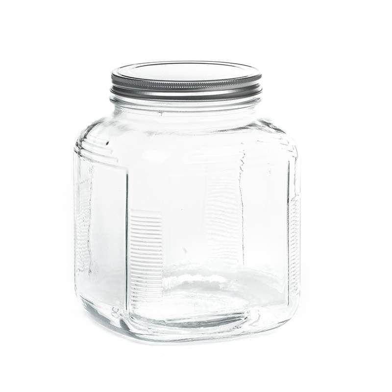 Anchor Hocking Replacement Butter Churn Jar with Brushed Stainless Steel Lid