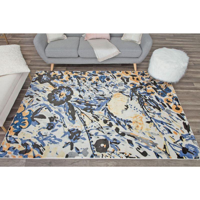 Rugs America Hanna Floral Transitional Area Rug