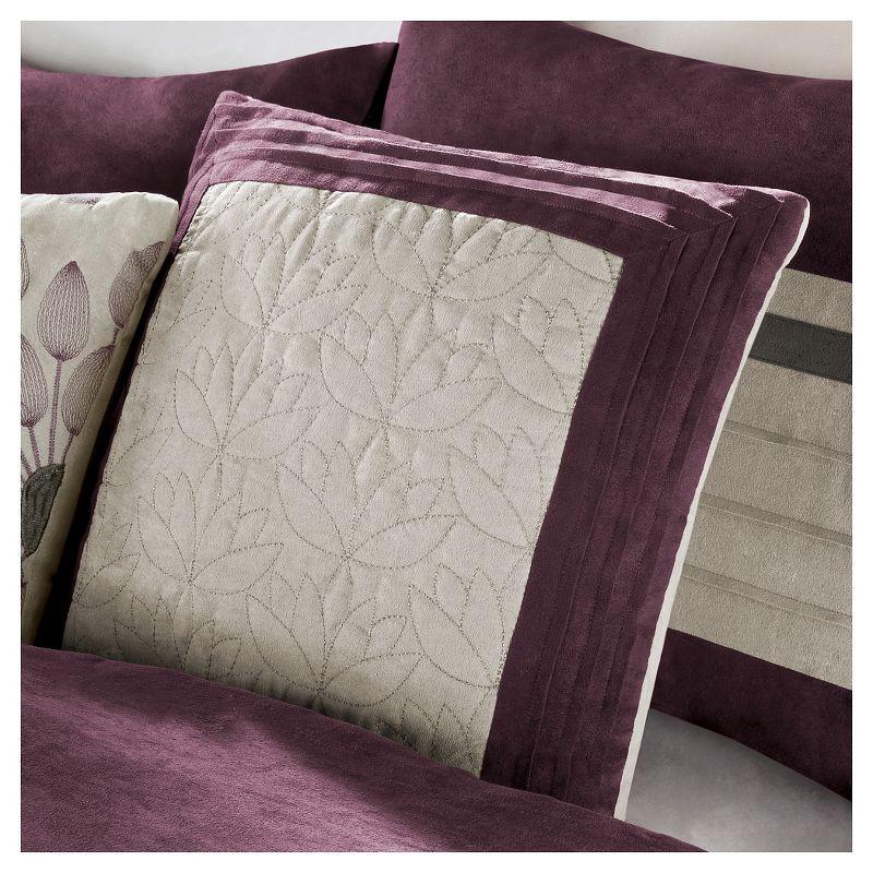 Palmer 7 PC Pieced Faux Suede Comforter Set