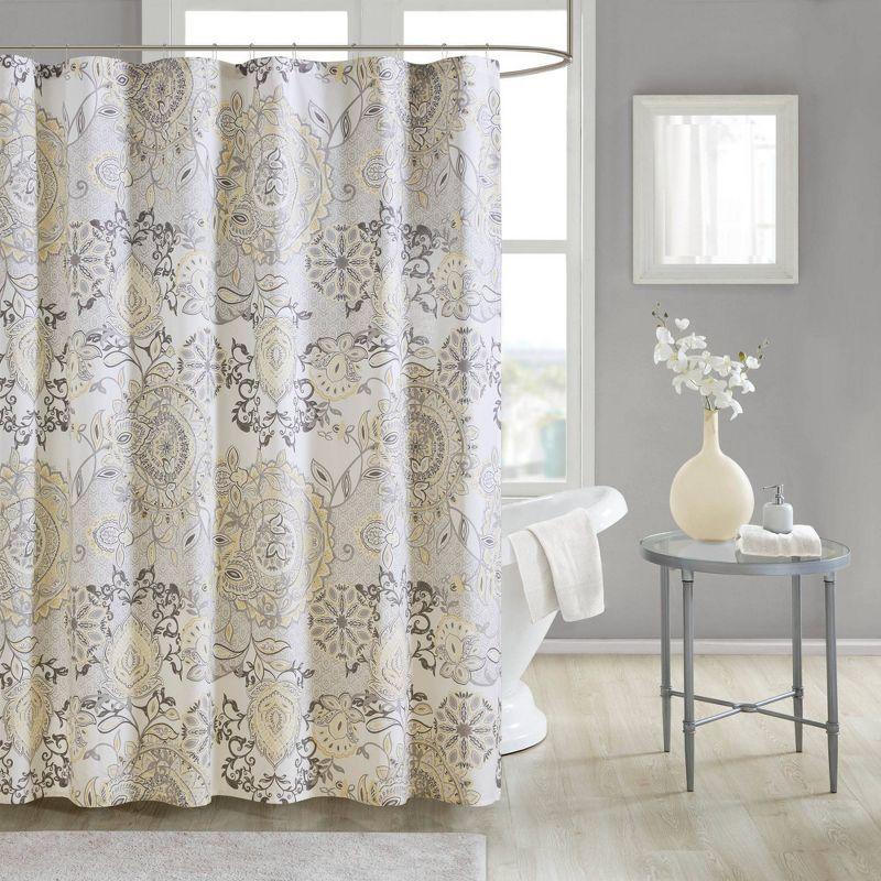 Madison Park Isla 100% Cotton Shower Curtain & Reviews | Wayfair