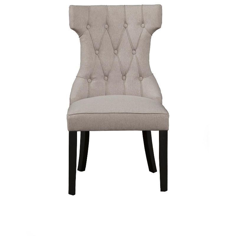 Manchester High Back Gray Upholstered Parsons Side Chair