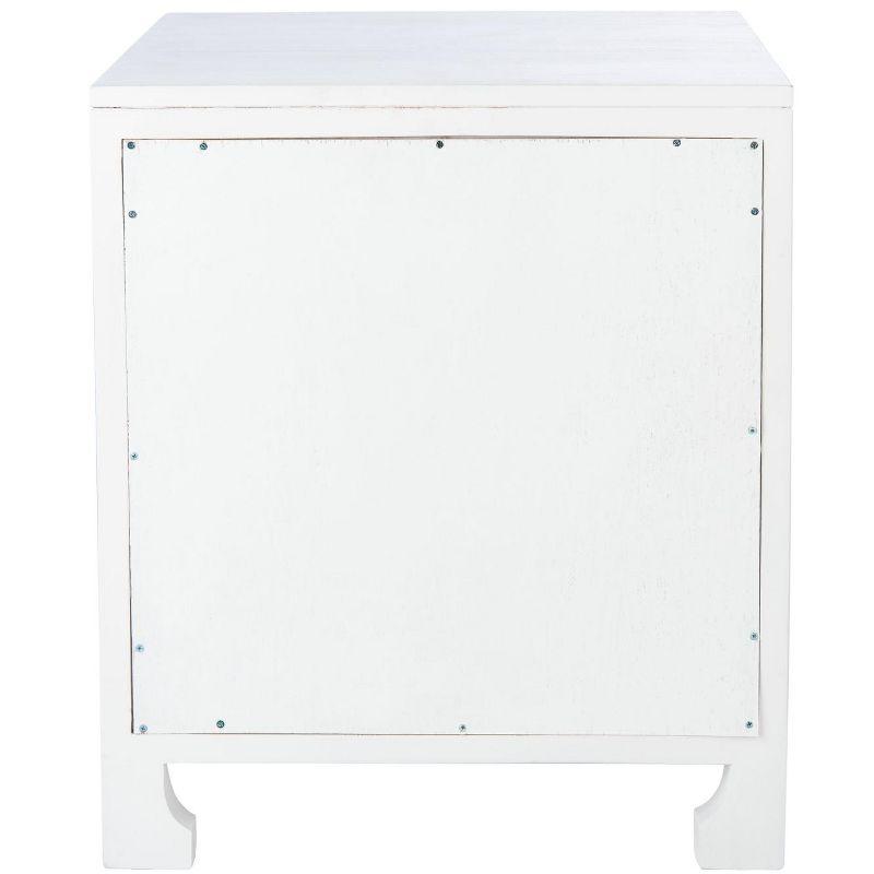 Dave 1 Drawer 1 Door Nightstand - NST4003 - White/Natural - Safavieh