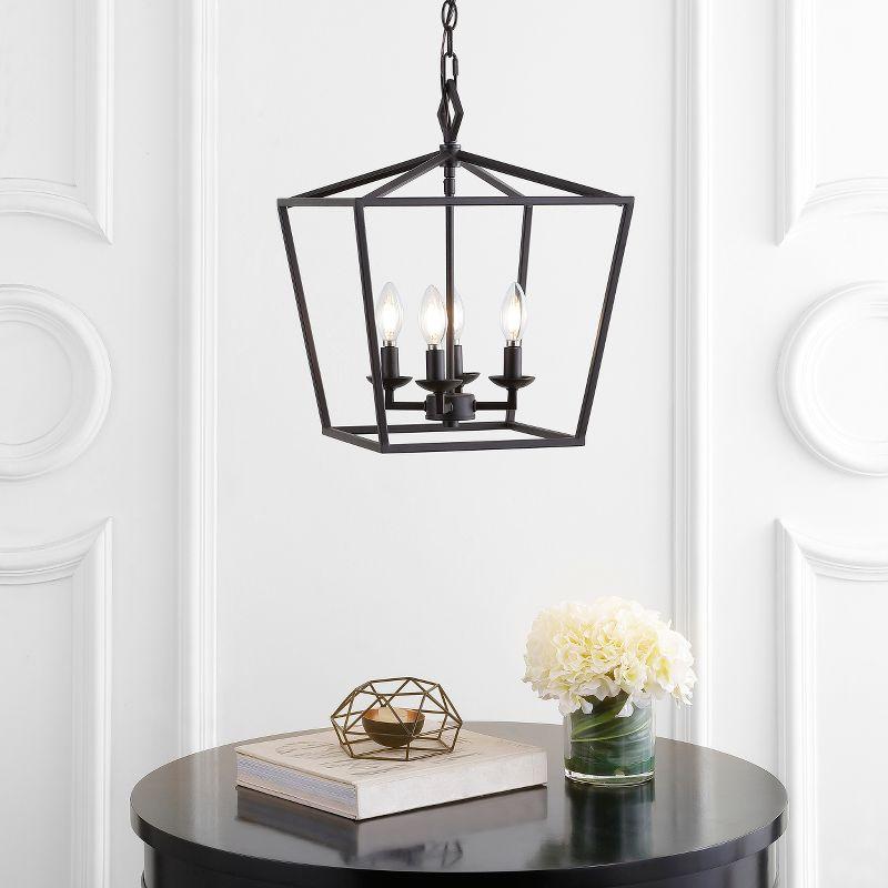 Rosalen 4 Light Pendant - Oil Rubbed Bronze (Black) - Safavieh.