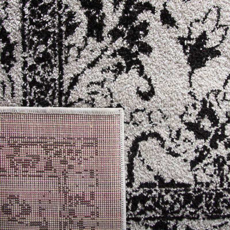 Adirondack ADR109 Non-Shedding Power Loomed Indoor Area Rug - Grey/Black - 10'x14' - Safavieh