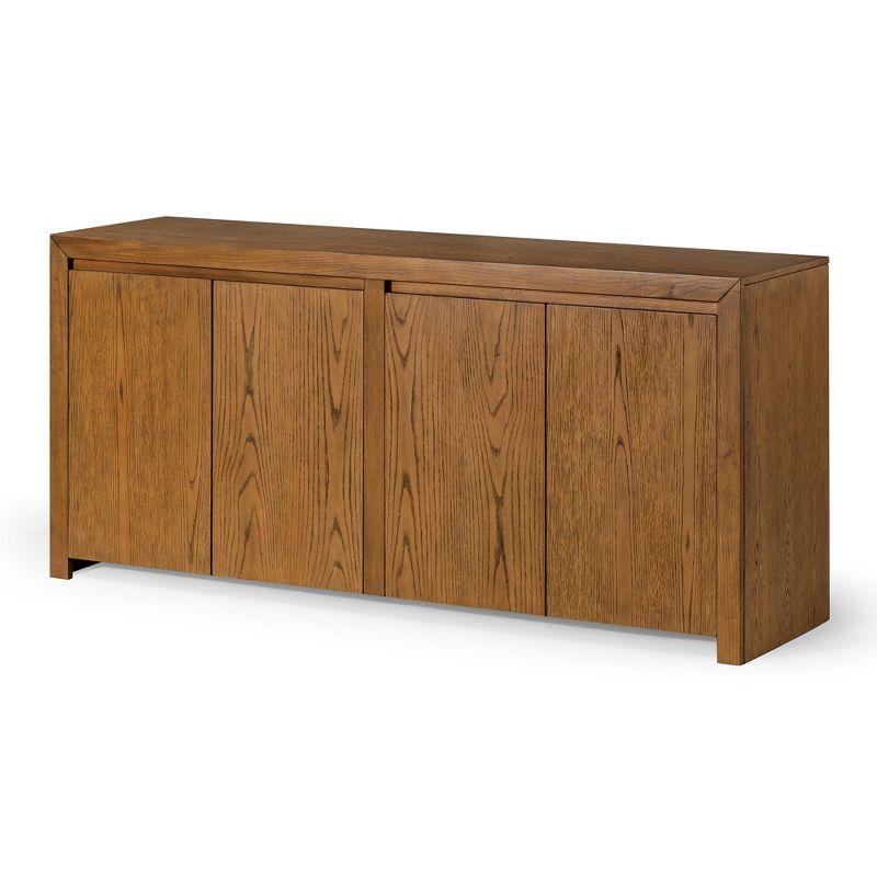 Iris Refined Brown Solid Wood Sideboard with Double Doors