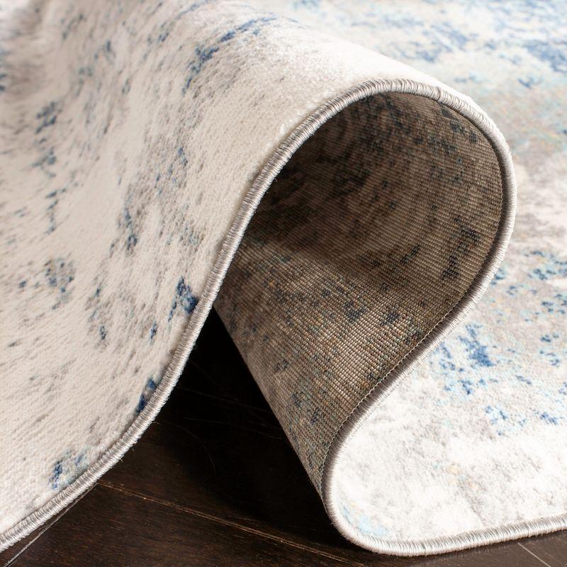 Brentwood BNT822 Power Loomed Area Rug - Light Grey/Blue - 8'x10' - Safavieh.