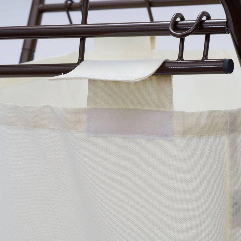 Household Essentials Rolling Laundry Hamper with Handles