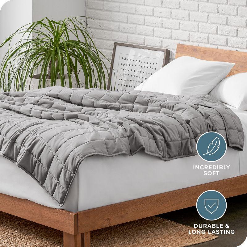 Bare Home Cotton Twill Weighted Blanket