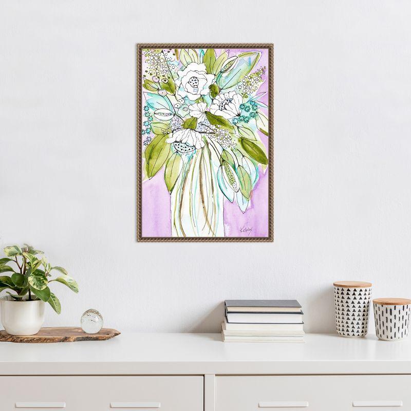 Amanti Art Hopeful Bouquet by Krinlox Framed Canvas Wall Art