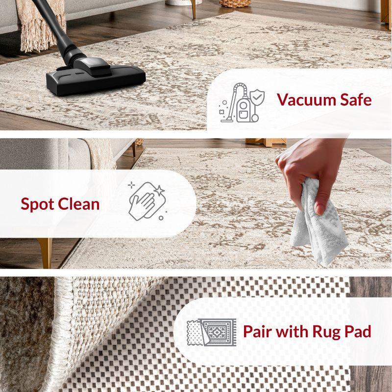 Nuloom Freja Floral & Paisley 2x10 Runner Indoor Area Rug for Living Room Bedroom Dining Room Entryway Hallway Kitchen, Beige/Ivory