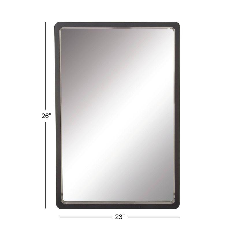 36" x 36" Contemporary Wood Rectangle Wall Mirror Black - Olivia & May: Medium-Sized, MDF Frame, No Assembly Required