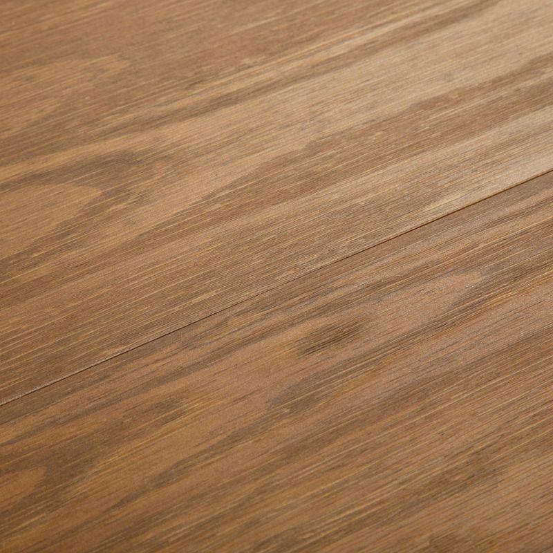 Plank+Beam 72" Modern Dining Table for 6, Solid Wood Rectangular Dining Table for Kitchen/Dining Room, Pecan Wirebrush