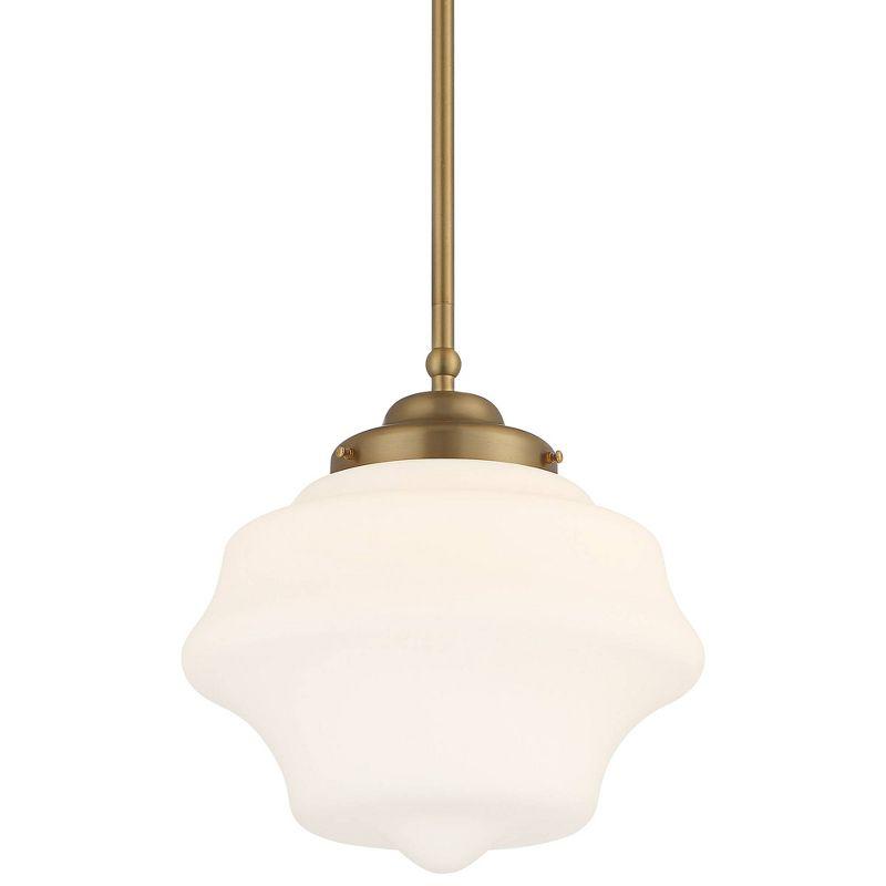 Soft Gold and Opal Glass Mini Pendant Light