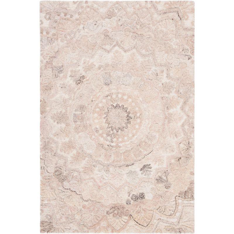 Ivory Elegance Hand-Tufted Wool Rectangular Area Rug