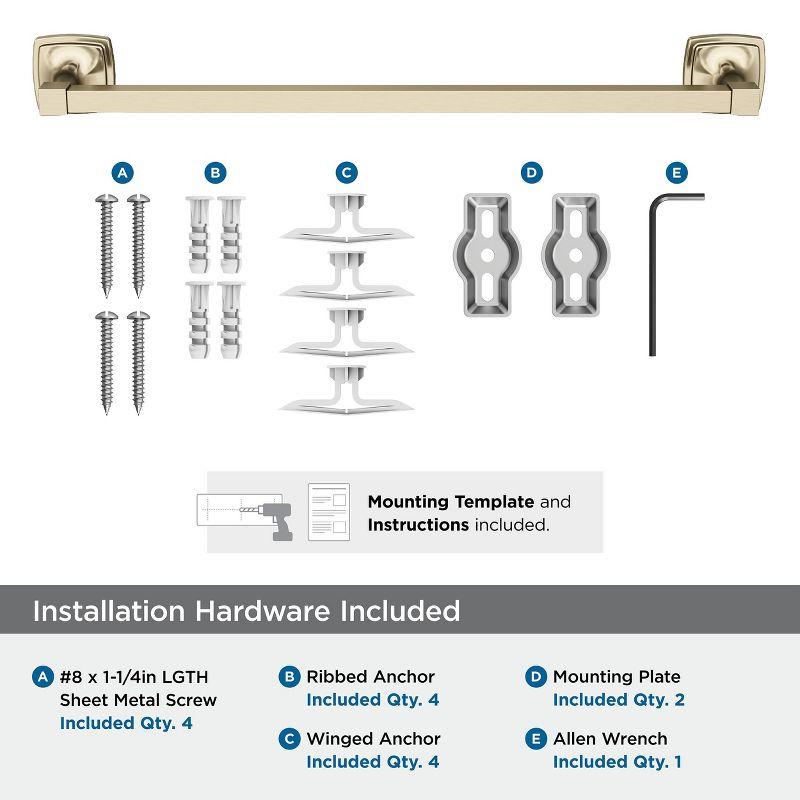 Amerock Stature Golden Champagne 18 inch (457mm) Towel Bar