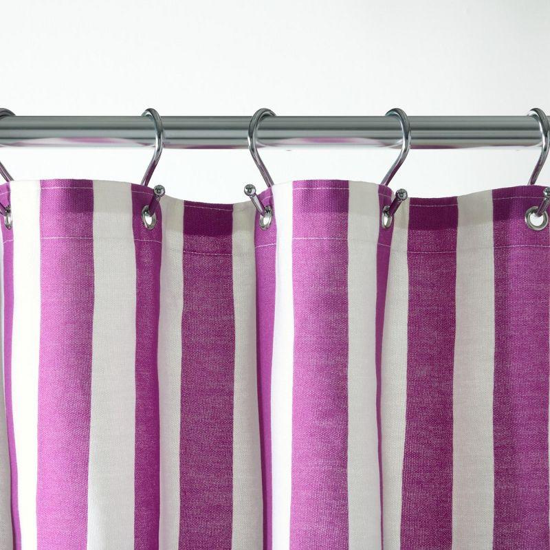 Town & Country Living Town & Country Play Adeline Offset Stripe Fabric Shower Curtain 70"X72"
