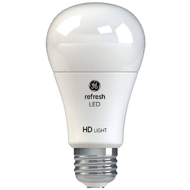 GE 2pk 40W Refresh A19 LED Light Bulbs Daylight: Dimmable, 450 Lumens, 5000K, Energy Star Certified, 13.7-Year Life