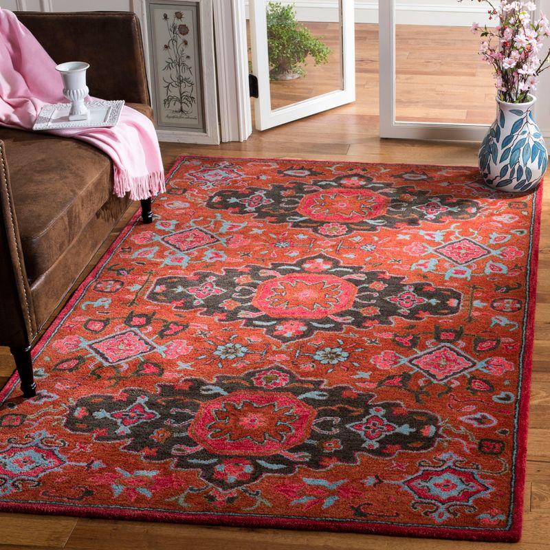 Heritage Red Hand-Tufted Wool 8' x 10' Area Rug