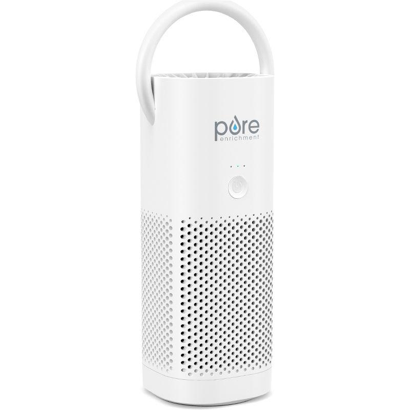 White Portable HEPA Air Purifier with Ionic Odor Absorber