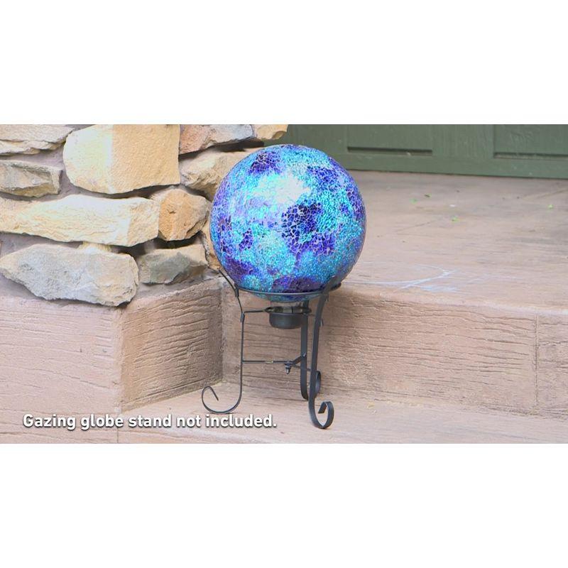 Jaqulyn Deep Ocean 10" Glass Outdoor Gazing Globe