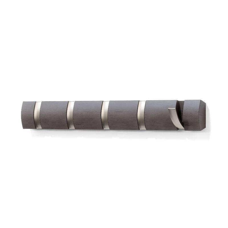 Flip 5 - Hook Solid Wood Coat Rack