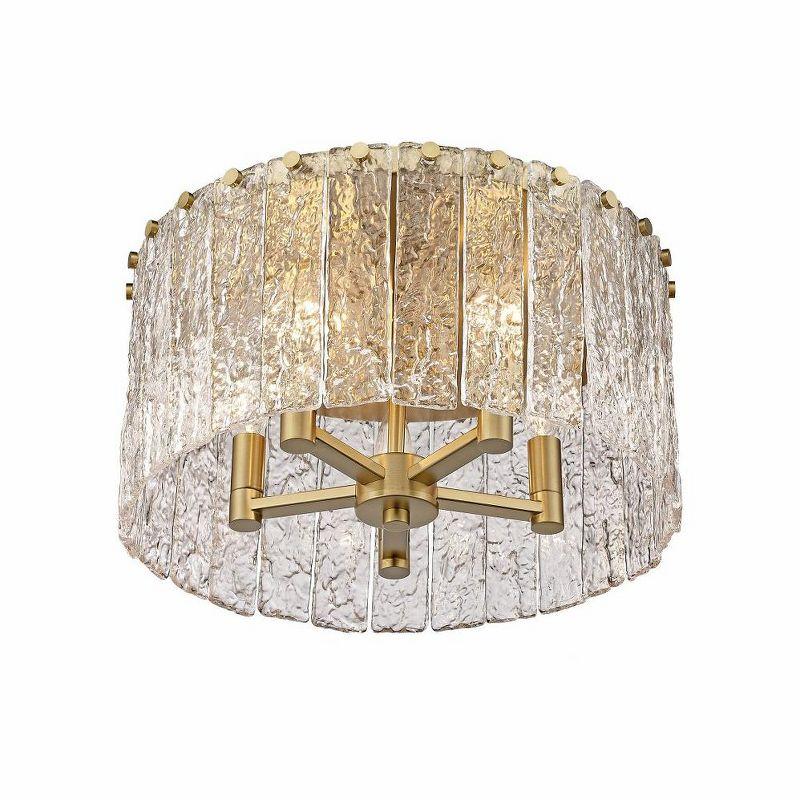 Z-Lite Glacier 5 - Light Flush Mount in  Modern Gold