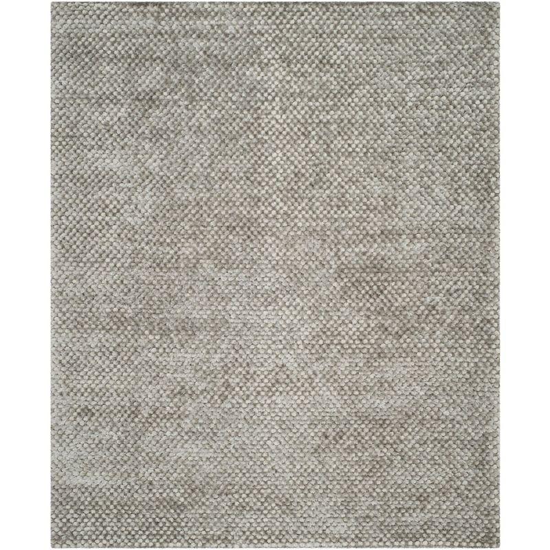 Saint Tropez Shag STS641 Hand Woven Area Rug - Silver - 5'x8' - Safavieh.