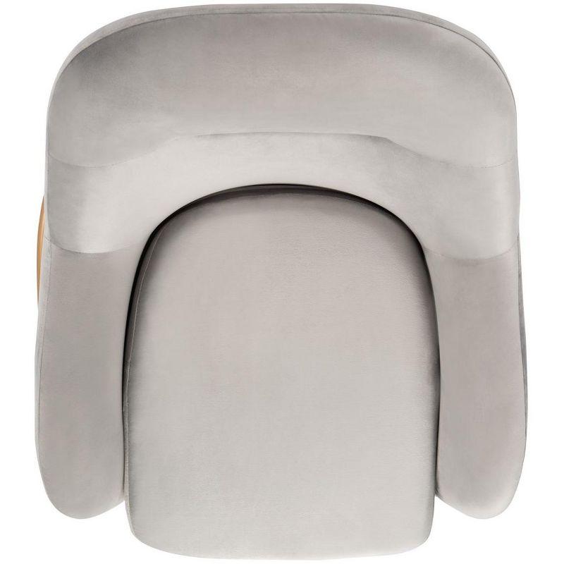 Eleazer Velvet Accent Chair  - Safavieh