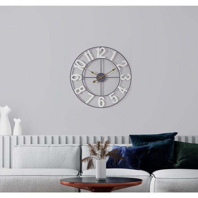 Sorbus Large Wall Clock for Living Room Decor - Numeral Wall Clock for Kitchen - 16-inch Wall Clock Decorative