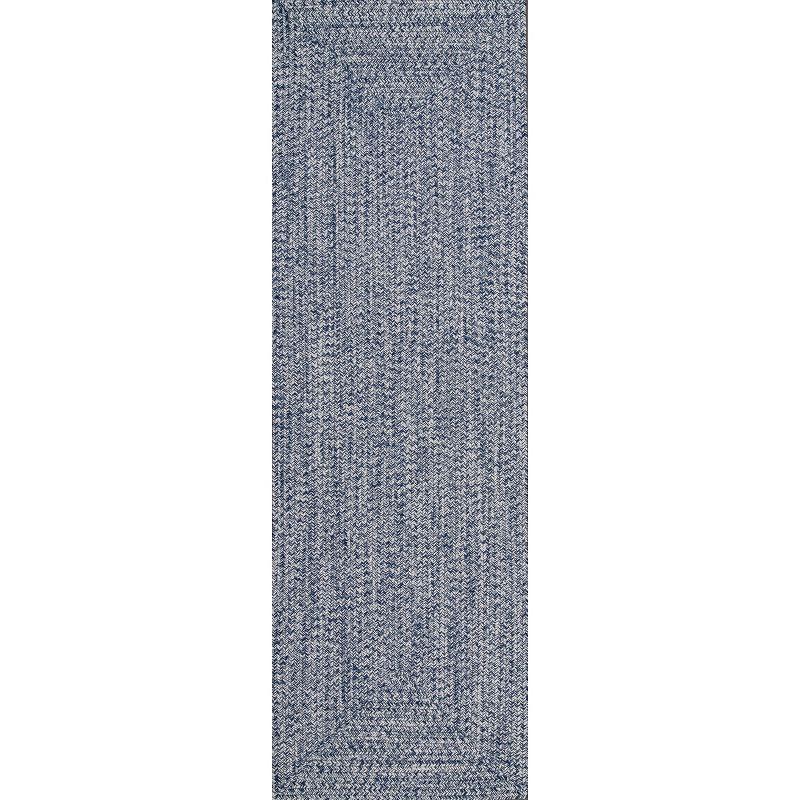 nuLOOM Wynn Braided Indoor/Outdoor Area Rug, Runner 2' 6" x 6', Light Blue