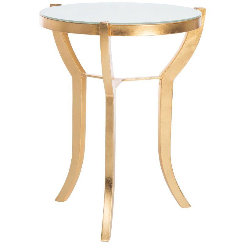 Ormond Accent Table - Gold/White - Safavieh