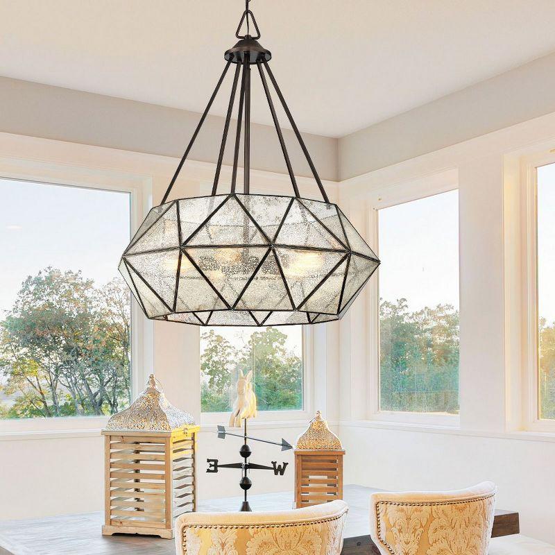 Savoy House Tartan 5 - Light Pendant in  Oiled Burnished Bronze