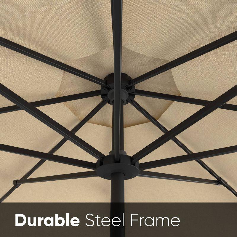 Above 9' Octagon OneClick 2 with Rib Replacement Outdoor Patio Market Umbrella