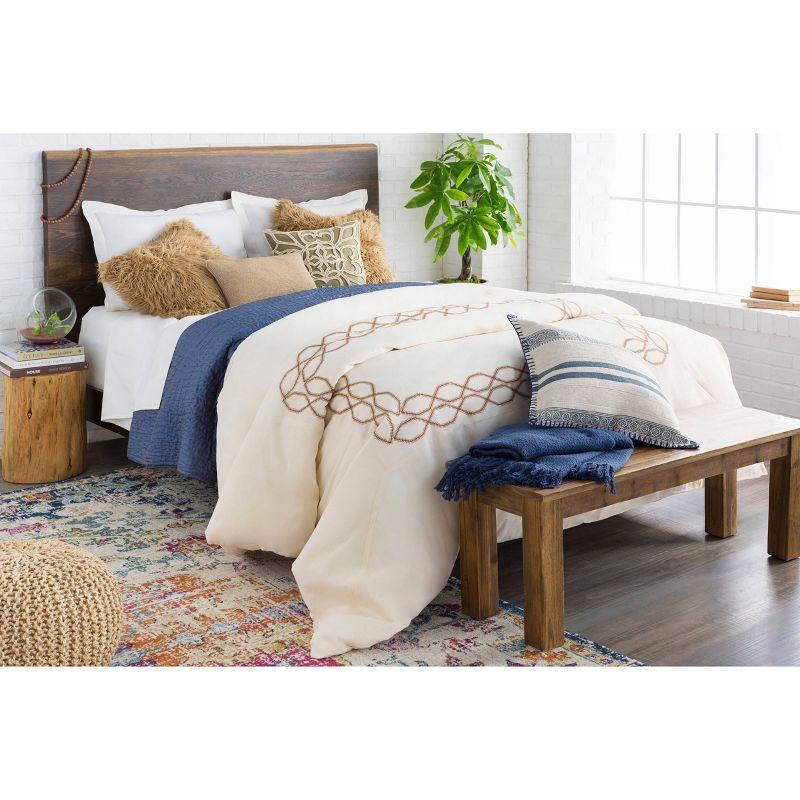 Livabliss 9'x12'6" Abby Traditional Rugs Aqua: Stain & Fade-Resistant, Medium Pile, Polypropylene, Indoor Use