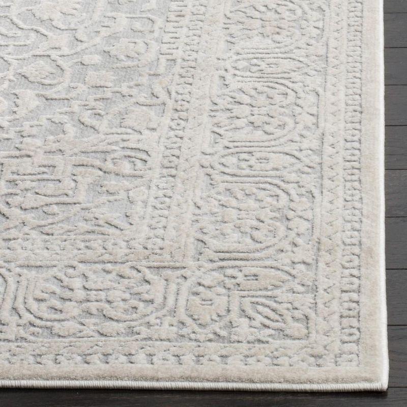 Reflection RFT670 Power Loomed Runner Rug - Light Grey/Cream - 2'3"x10' - Safavieh.