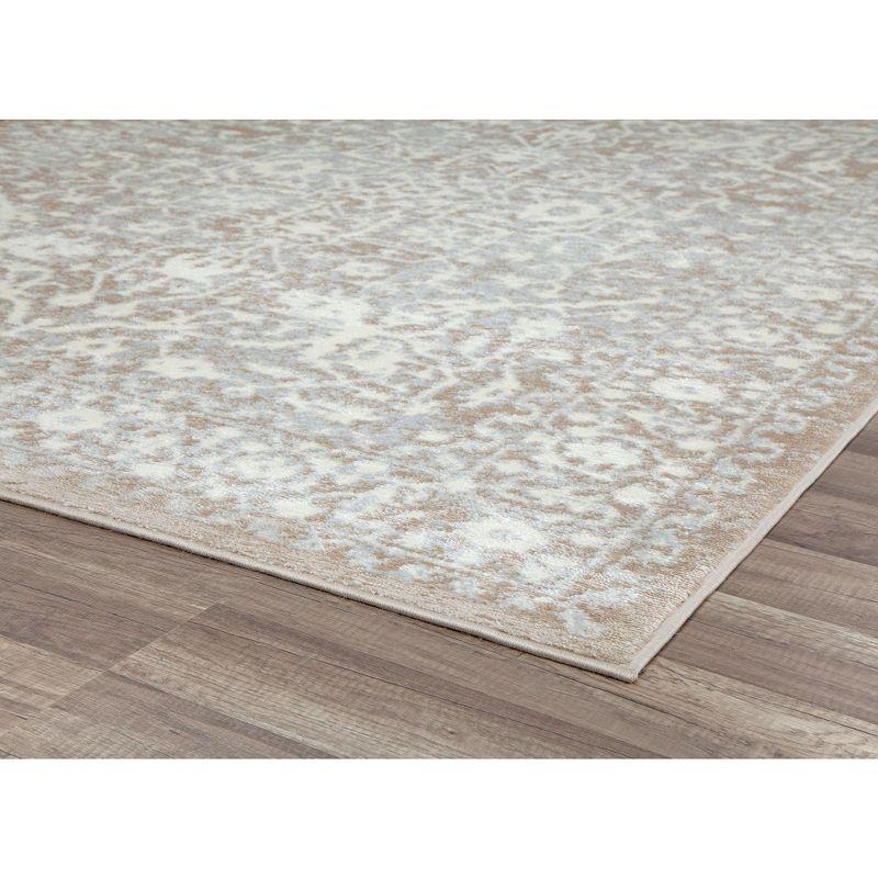 Vanilla Cream 5' x 7' Stain-Resistant Kids Area Rug