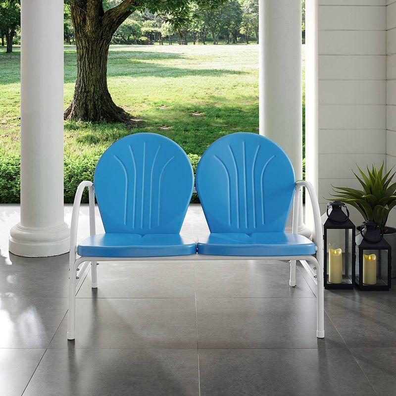 Griffith Outdoor Loveseat - Sky Blue - Crosley