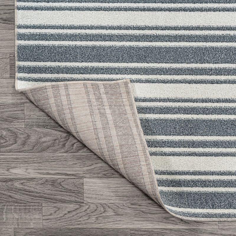 JONATHAN Y Fawning Two-Tone Striped Classic Low-Pile Machine-Washable Area Rug