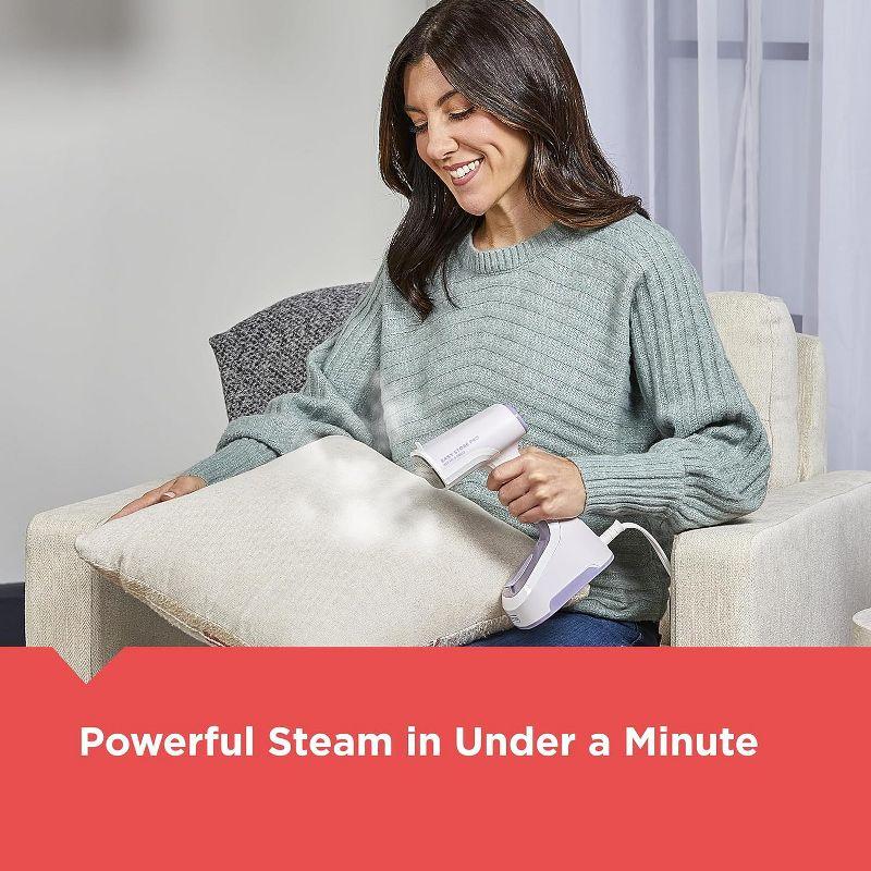 BLACK+DECKER Easy Foldable Steamer, GS0311-1PD, 45-Sec Heat Up, Extra Long Power Cord & Lint Remover