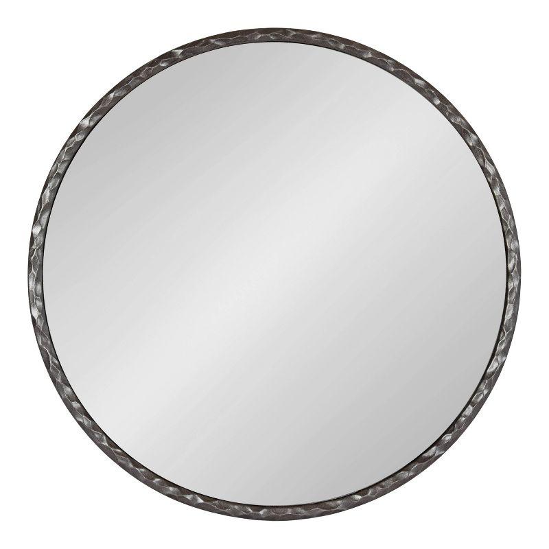 Kate & Laurel All Things Decor 26"x26" Jedda Decorative Wall Mirror Pewter